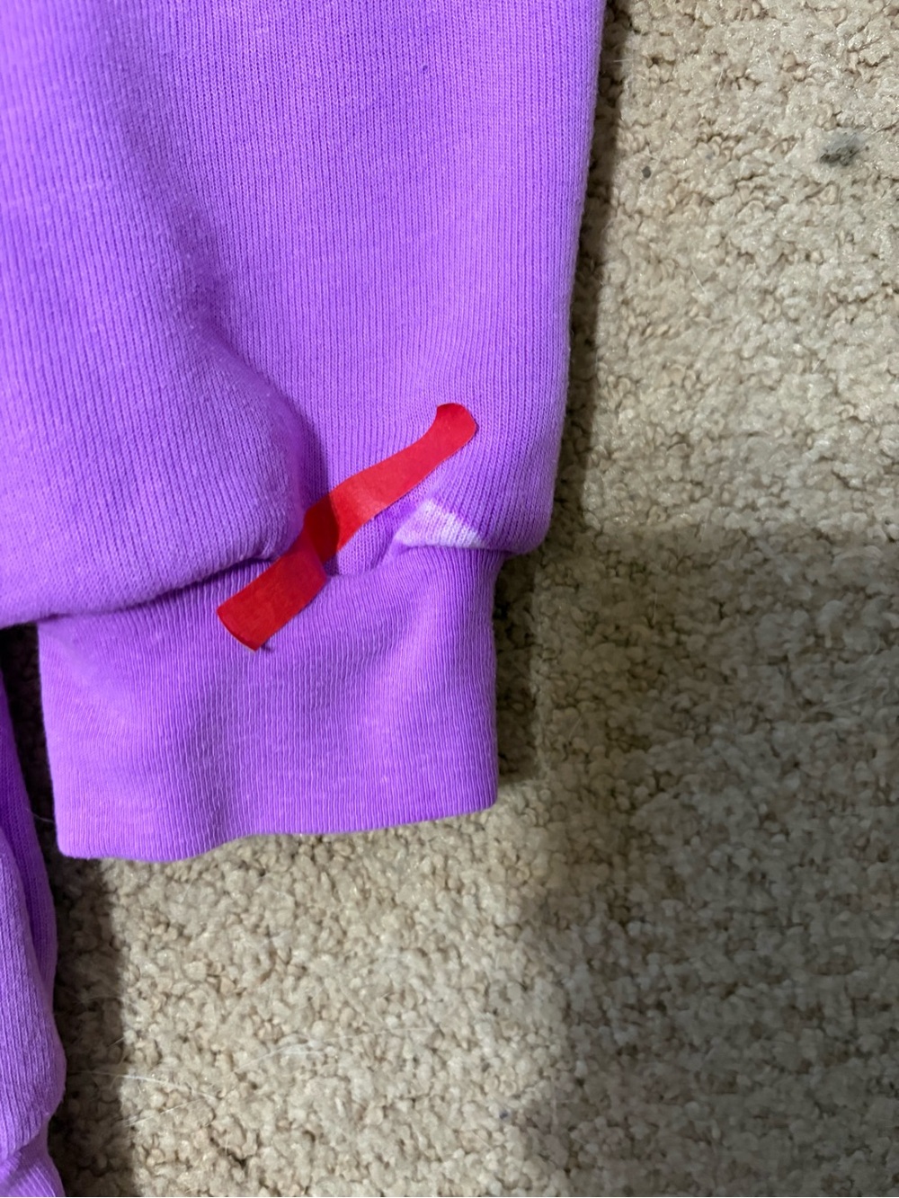 Aviator Nation Lavender Hoodie with Teal Chevron - Picture 4 of 7